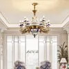 Lustres XUANZHAO Vintage français blanc beaux enfants porcelaine éclairage décoratif Style européen luxe exquis Hall lustre