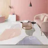Tapetes de estilos de luxo nórdicos tapetes de sala de estar de cama de cabeceira de cabeceira decoração caseira carpete moderno não deslizamento tapete de chão