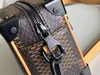 5A modern mode louiseits viutonits liten fyrkantig väska klassisk brun handväska axelväska messenger väska kedja