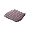 Pillow Non-slip Chair Lattice Printed Linen Pad 36x45cm For Dining Kitchen Office Sofa Seat Home Decor