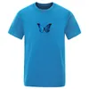 Мужские рубашки T Blue Butterfly Print O-образная рубашка летняя высококачественная топа