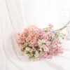 Decorative Flowers Gypsophila Artificial Bouquet Silk Cloth White Baby Breath Living Room Bedroom Wedding Home Decoration Fake Floral Tools