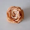 Decorative Flowers 5pcs/lot Artificial Silk Roses Heads For Wedding Decoration Party Fake Floral Wreath Christmas Gifts