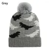 Berets jongensmeisjes gezellige zachte fleece beklede peuter pom hoed babyhoedjes baby winter caps dinosaurus patroon gedurende 0-18 maanden