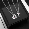 Collier pendentif clé d'amour à la mode, collier créatif pour Couple, bijoux pour petite amie et petits amis