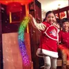 Strängar rgb ic simulerad smällare lampa miljö smart app fjärrkontroll musik rytm ljus jul kinesisk år dekor