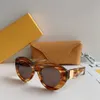 نساء Cat Eye Sunglasses Havana Brown Lenses Glaring Sunnies Sunnies Sun Glasses Shades Outdoor UV400 Protection Eyewear with box