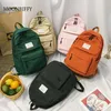 Schultaschen Große Kapazität Candy Farbe Casual Rucksack Wasserdichte Nylon Frauen Weibliche Koreanische Reisetasche Teenager Mädchen