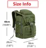 Sırt çantası 40L Askeri Taktik Ordu Saldırı Çantası Molle Sistem Çantaları S Açık Hava Spor Kamp Yürüyüş S 230204