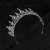 Stingy Brim Hats Bridal Crown Wedding Hair Accessories Water Drill Band Fashion Show Party Hoop