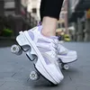 Sneakers Roller Skate Shoes For Women Girls With 4 Wheels Children Sneakers Summer Sports Female Fashion Casual Kids Games Boots 230203