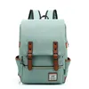 Zaino Vintage unisex Oxford impermeabile da uomo di grande capacità Borsa da viaggio in tela Donne Studenti Libri scolastici Laptop 230204