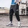 Herrbyxor 2023 streetwear stil baggy last overaller män hip hop joggers mode spåra avslappnade svettbyxor abz465