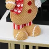 Christmas Decorations Gingerbread Man For Home Tree Ornament Xmas Standing Figurines Festival Gift