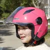 Motorfietshelmen Dual Lens Lichtgewicht Men vrouwen scooter 3/4 halve helm voor vier seizoenen