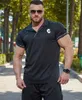 Herrpolos 2023 Summer Sports and Leisure Polo Shirt Running Workout Quick-Torking Breattable Short Sleeved