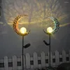 Solar Lawn Light Sun/Moon/Flame Design waterdichte retro lamp tuindecorbenodigdheden voor binnenlandse landschap buiten loopbruggen