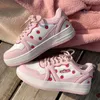 Buty białe sportowe sukienki damski kawaii żeńskie trampki swobodne wiosenne jesienne koszyk tenisowy platforma płaska bieganie vulcanize lolita 230204 91122