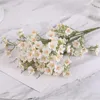 Decorative Flowers Gypsophila Artificial Bouquet Silk Cloth White Baby Breath Living Room Bedroom Wedding Home Decoration Fake Floral Tools