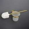 Bath Accessory Set Gold Brushed Bathroom Accessories Hardware Set Towel Bar Rail Paper Holder Robe Hook Soap Dish Towel Hanger Shelf Toilet Brush 230203