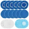 Car Wash Solutions 20Pcs Buffer Polisher Pad Soft Microfiber Polishing Bonnets 5-6inch Orbital Waxing Cover Kit Durable Auto Waxer