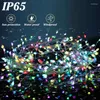 Stringhe Petardi fai-da-te Lampada RGB IC Anno cinese Natale LED Fata String Light Decorazioni per feste USB Smart Outdoor App Telecomando