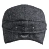 Bérets Béret Casquette Hommes Automne Hiver Chapeau À Carreaux Oreillette Plat Vintage Ivy Sboy Pour Artiste Peintre Bérets