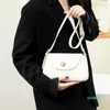 أكياس مسائية حقيبة جلدية بلون سهرة للنساء 2023 تصميم الكتف أزياء حقيبة يد بسيطة فاخرة السيدات كروس جاسودي