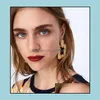 Dangle Chandelier Womens Geometric Metal Earrings For Female Bohemian Hyperbolic Large Big Long Statement Drop Jewelry Gift Deliver Otdrv