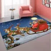Carpets Home Living Room Coffee Table Blanket Santa Claus Mat Cartoon Bedroom Rug Decor Modern Christmas