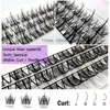 Faux cils 60pcs grappes de cils faits à la main grappe de maquillage naturel doux cils individuels