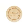 10cm DIY laser engraving LOGO wooden coasters round cafe bar shop home tabletop coaster decoration8277167