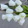 Flores decorativas 10pcs Big Tulip Artificial Filk Flower Tulips Decoração de casamento Falsa Party Home Room Decoração Florel