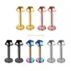 Labret Lip Piercing Jewelry Wholesale Labret Chin Ring Nose Ear Bar Stud Stainless Steel Fashion Body Drop Delivery Dhyql