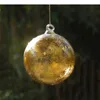 Party Dekoration 8 teile/paket Verschiedene Form Gold Blatt Malerei Glas Hock Globe Home Weihnachten Ball Anhänger Glocke Freund Geschenk