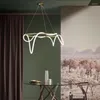 Anhänger Lampen Nordic Minimalismus Led-leuchten Moderne Kronleuchter Goldene Glänzende Dekorative Lampe Wohnzimmer Küche Hanglamp
