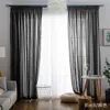 Gordijn Europese stijl Solid Color Multicolor Bay Window Screening Door Gordijnen Drape Panel Pure Tule voor woonkamer