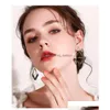 Dangle Chandelier Fashoin Jewelry Womens S925 Sier Pin Geometric Earrings Crystal Rhombus Triangle Stud S412 Drop Delivery Dhjld