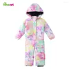 Kledingsets Hiheart -30 graden Kinderen Ski jumpsuit Overalls Kinderkleding Waterdichte meisjes jongens winter bovenkleding sneeuw snowboard pakken