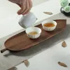 Piatti Design Foglia Noce Nera Piatto In Legno Di Faggio Per Set Da Tè Vaso Tazza Caramelle Dessert Frutta Vassoio Per Pane Decorazione Della Casa