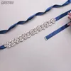 Wedding Sashes Pas Kobiety na przyjęcie ślubne Rhinestone Pleń Produkt Prom PROM Luksusowy kryształowy dama