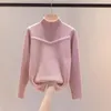 Women's Sweaters Lady Sweater Thicken Thermal Heat Retention Anti-shrink Winter Autumn Female Garment