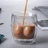 Tasses tasses à café en verre Creative corps humain tasse à thé double couche tasse isolée jus de lait d'eau