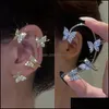 Ear Cuff Luxury Shining Zircon Rhinestone Long Tassel Exquisite Vintage Earrings Wedding Party Jewelry Drop Delivery Otcqe