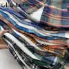 Mens Jackets CHICLAZA automne hiver hommes épais chaud laine d'agneau veste manteau Vintage Plaid à manches longues décontracté multicolore vêtements d'extérieur hauts mâle 230203