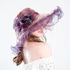 Headpieces Elegant Bridal Organza Lace Church Hair Cocktail Colorful NoSh Fashion Hat Female Summer