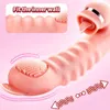 Vibrator Vibrador de Lengua Con Forma Punto Onda Para Adultos Masajeador Cltoris G Vibracin Retlctil Femenina Masturbacin 0803