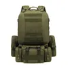 Zaino 50L Tattico Uomo Militare 4 in 1 Borsa sportiva Molle Escursionismo all'aperto Arrampicata Borse da campeggio militare 230204