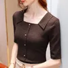 Женские футболки Tum Women Women Chiffon Retro French Styl