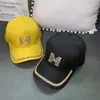 Ball Caps Letter M Womens Bling Baseball Cap Ladies Fashion With Rhinestones Hip Hop Hats Black White 230203